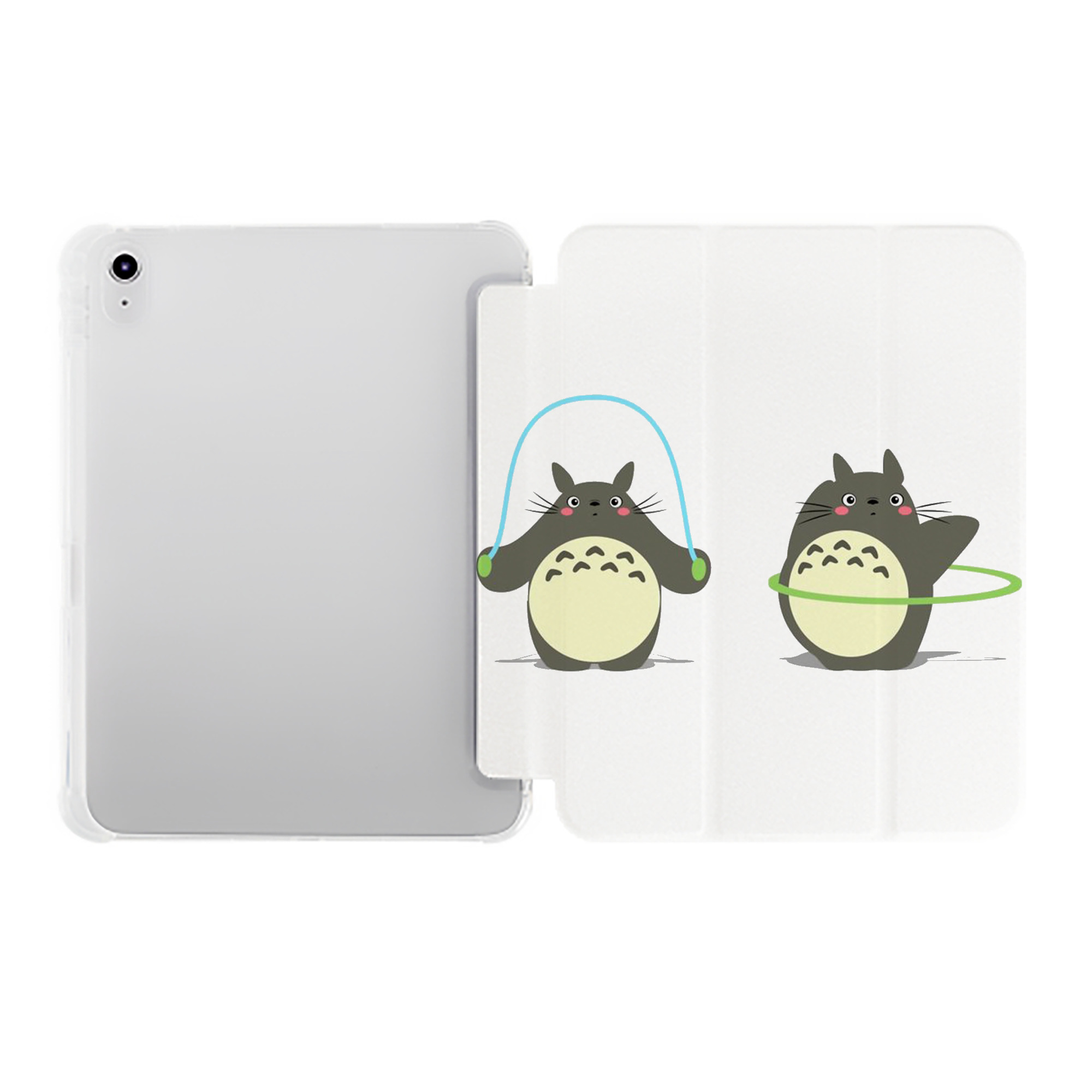 （画像用） となりのトトロ 草壁メイ 草壁サツキ My Neighbor Totoro Satsuki Kusakabe Mei Kusakabe IPad ケース ペン収納付き 三つ折りスタンド PUレザー×シリコン 対応機種9.5/10.5/10.9インチ